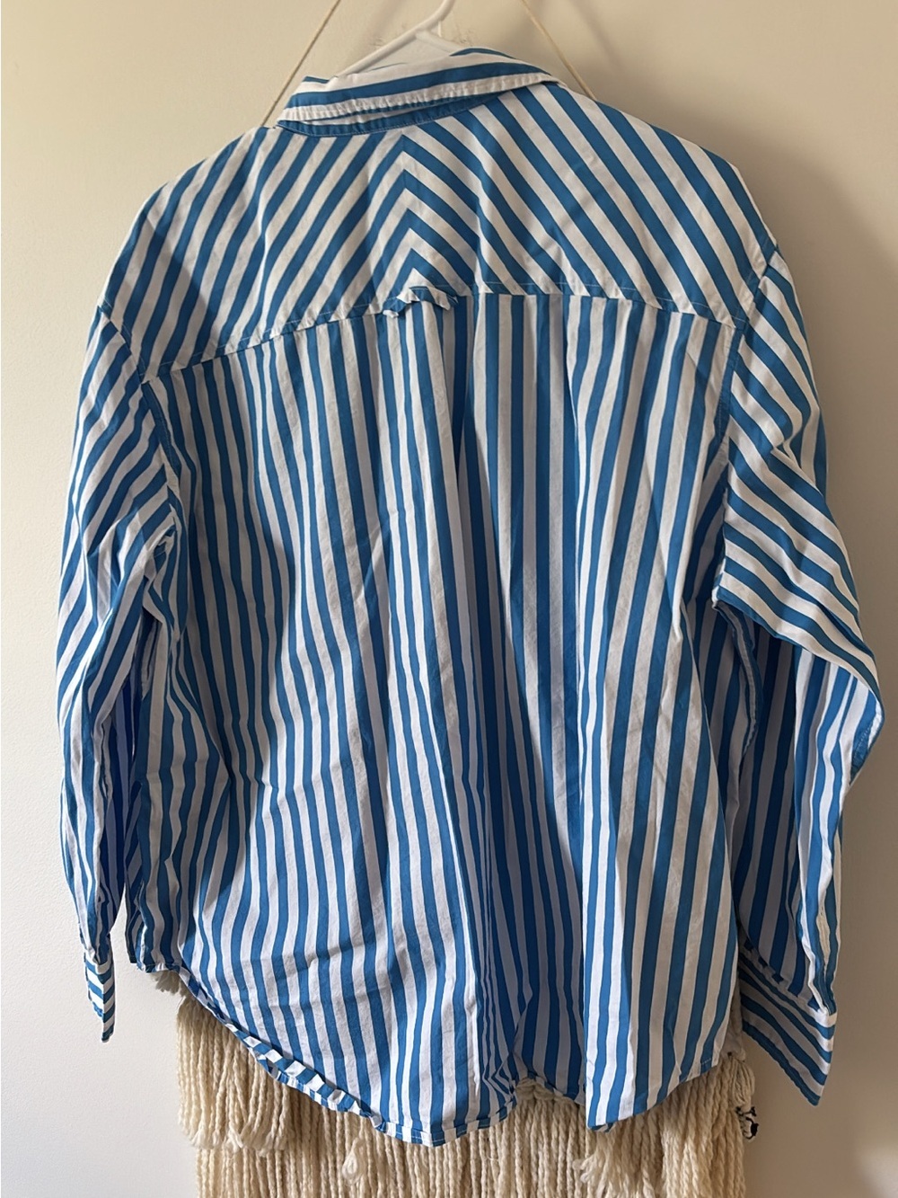 AYR The Deep End Button Down Shirt in Dark Blue Stripe XL - Picture 4 of 4